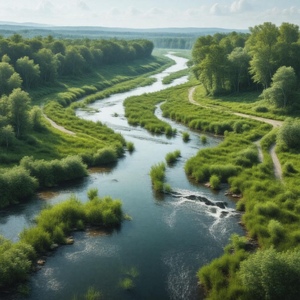 AI-created image of Neponset River Watershed