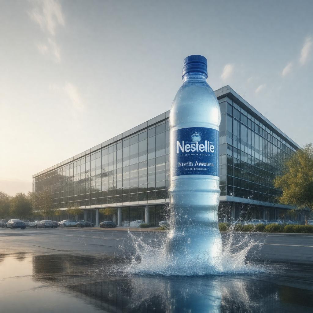 Click to view larger image AI-created image of Nestlé Waters North America