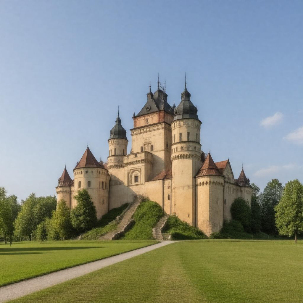 AI-created image of Nesvizh Castle