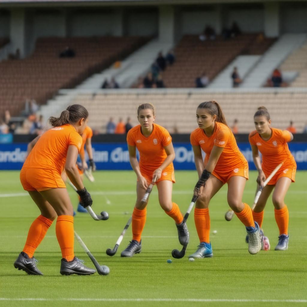 AI-created image of Netherlands field hockey team