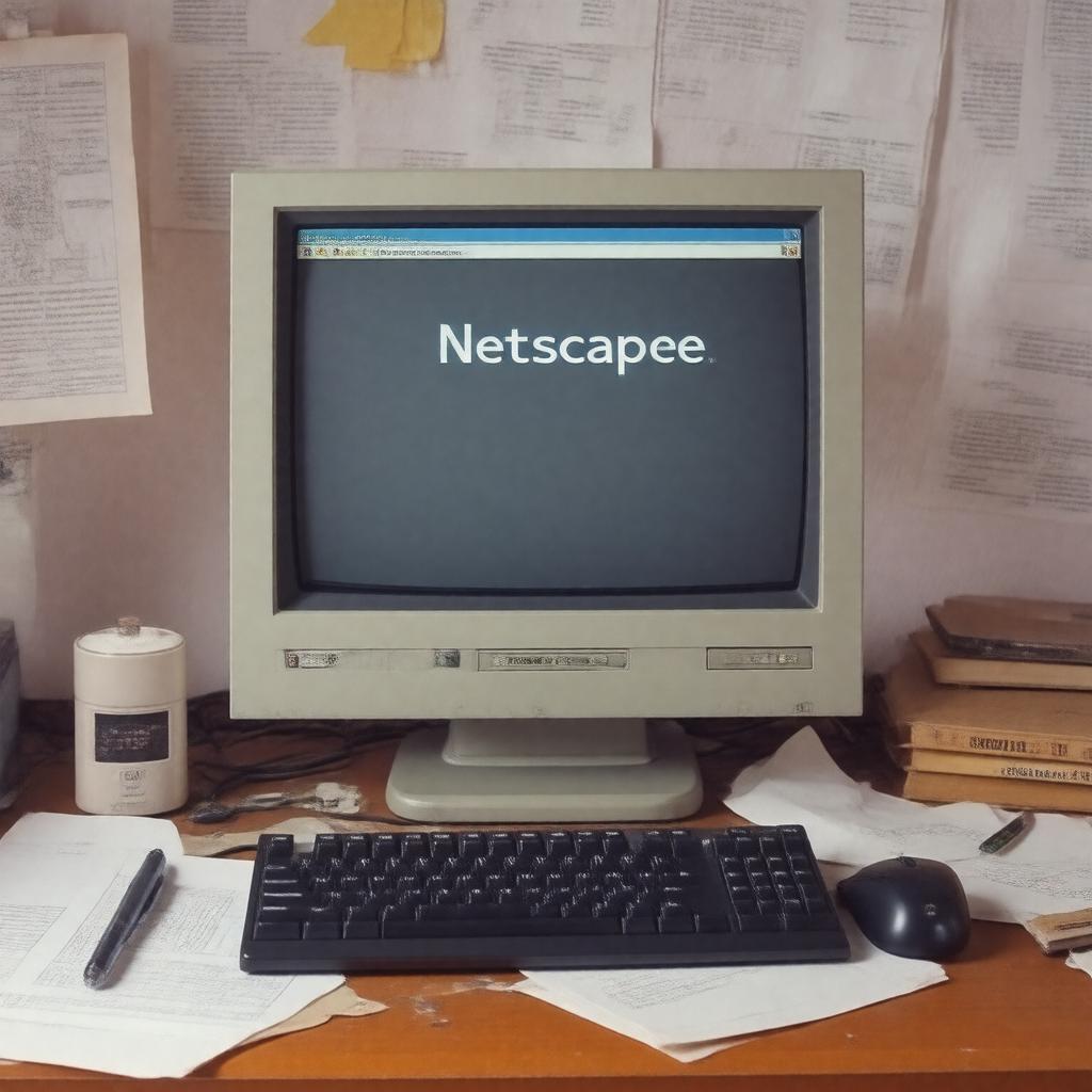 AI-created image of Netscape Navigator