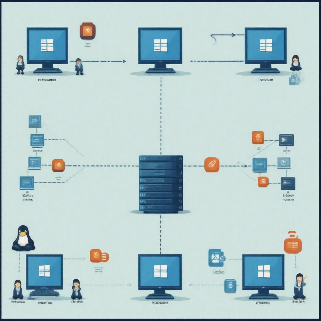 AI-created image of Network File System (NFS)