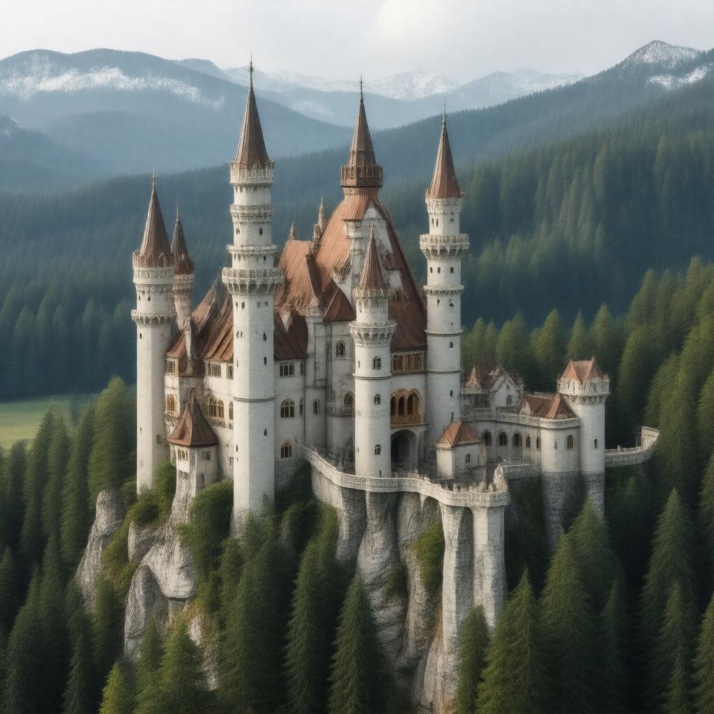 AI-created image of Neuschwanstein Castle