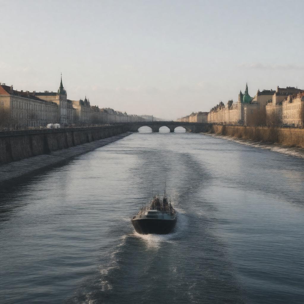 AI-created image of Neva River