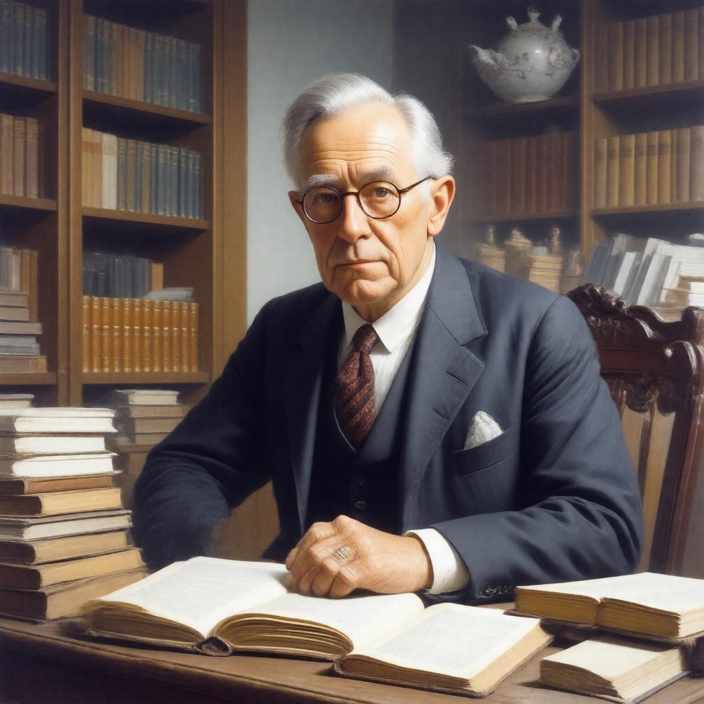 AI-created image of Nevill Mott