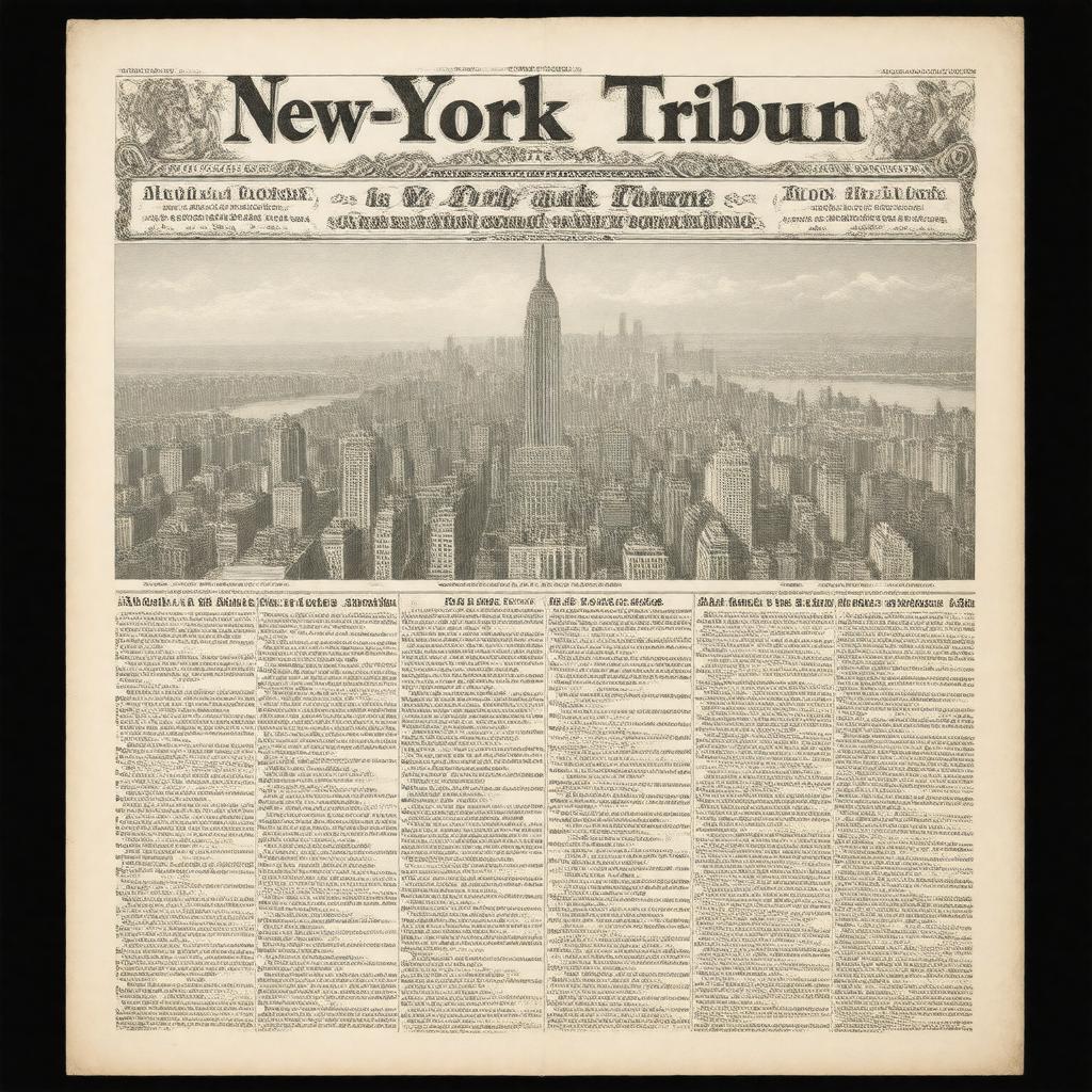 AI-created image of New-York Tribune