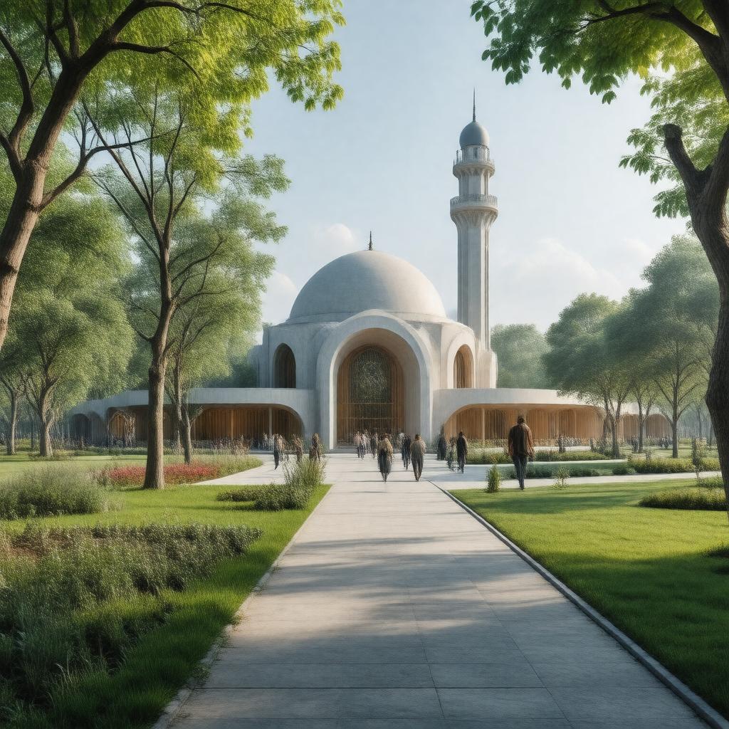 AI-created image of New Addington Islamic Centre