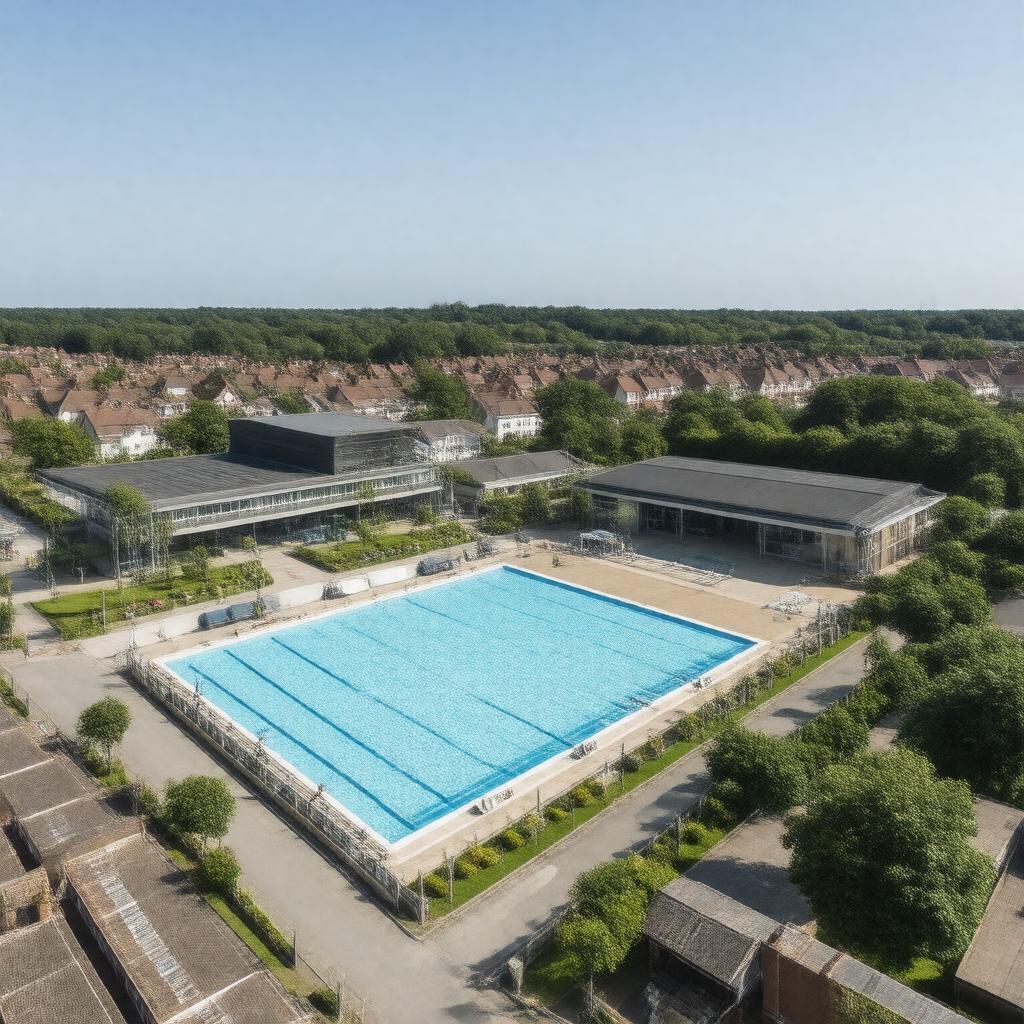 AI-created image of New Addington Leisure Centre