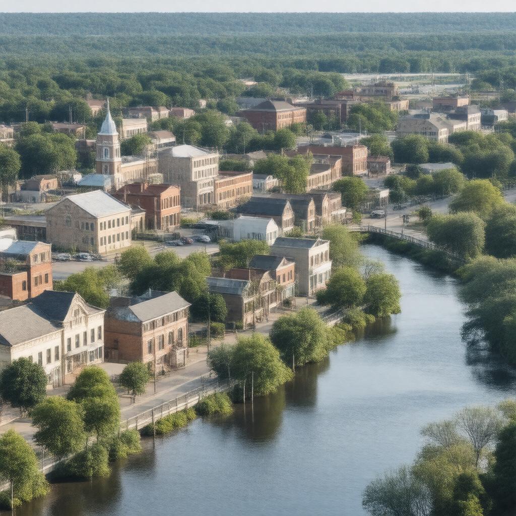 AI-created image of New Albany, Mississippi, United States