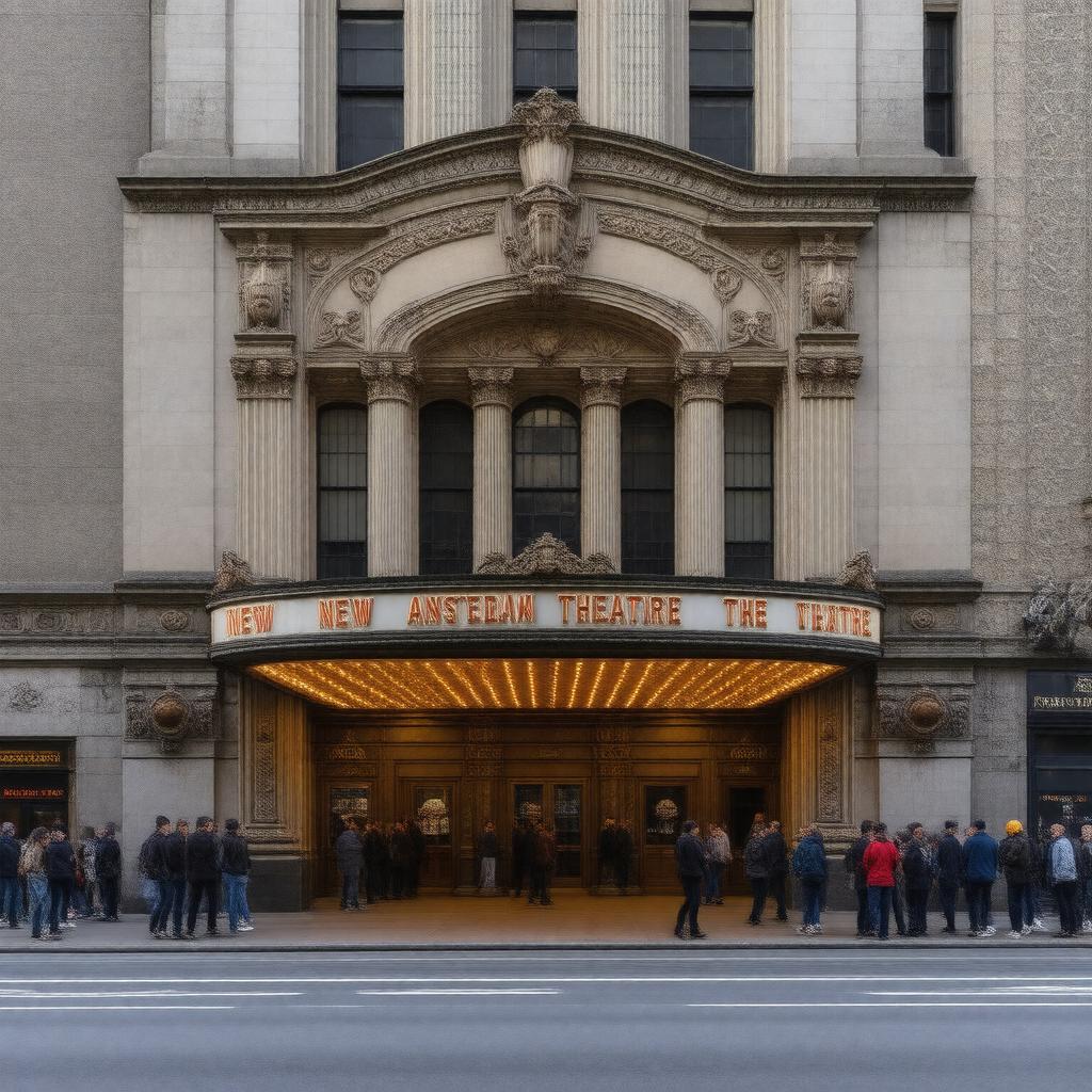AI-created image of New Amsterdam Theatre