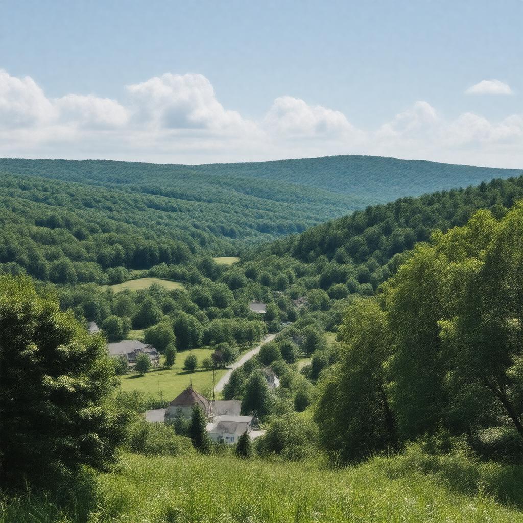 AI-created image of New Ashford, Massachusetts