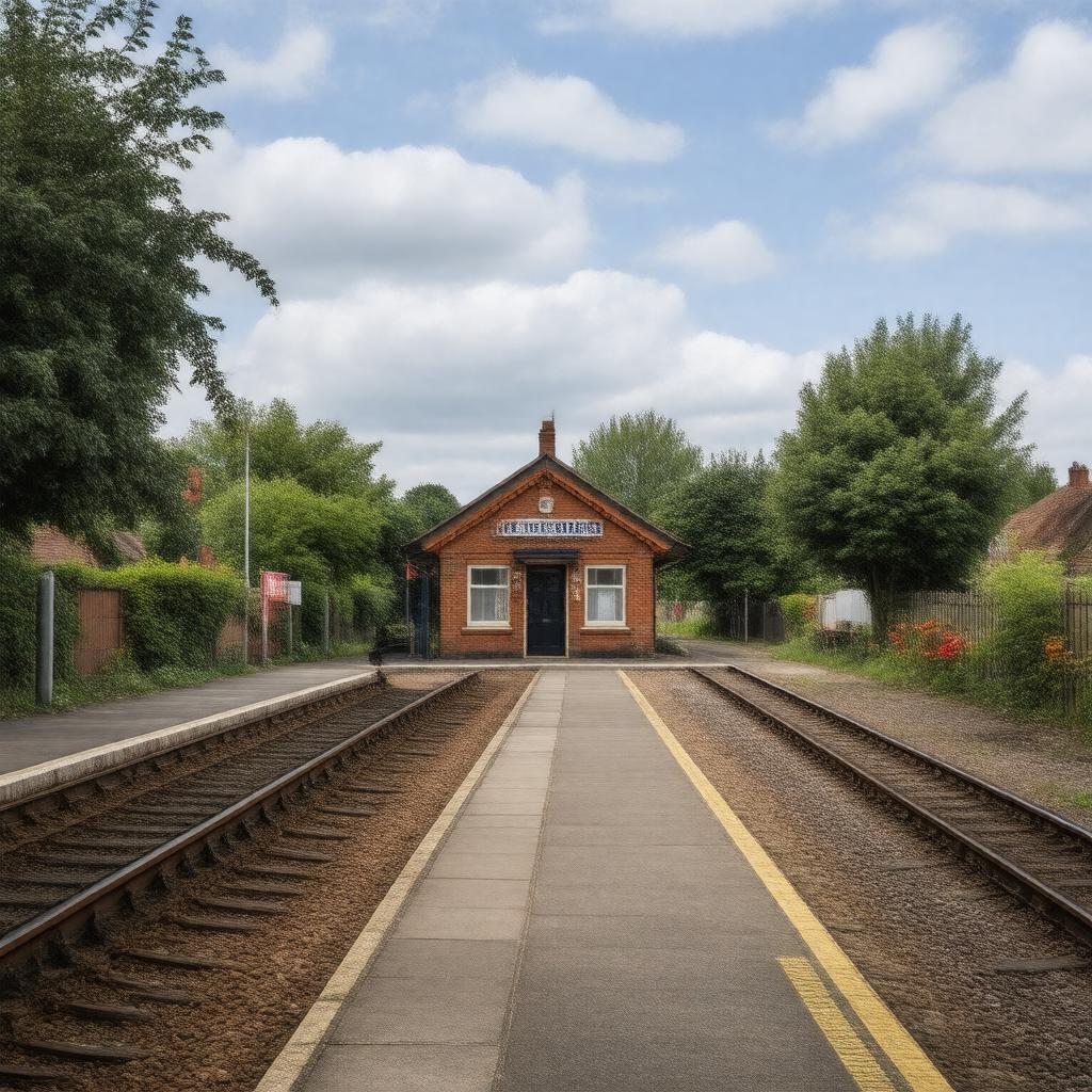 AI-created image of New Beckenham railway station