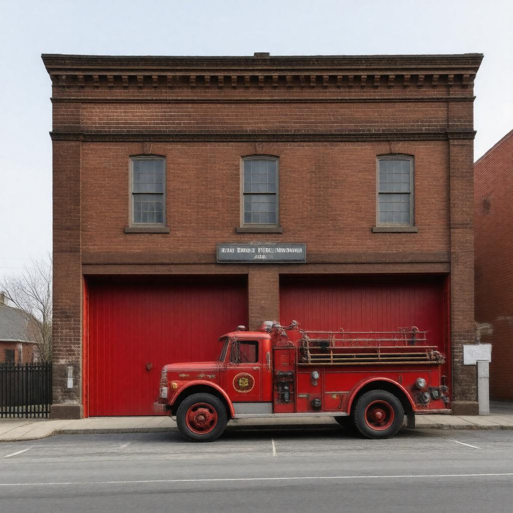 AI-created image of New Bedford Fire Museum