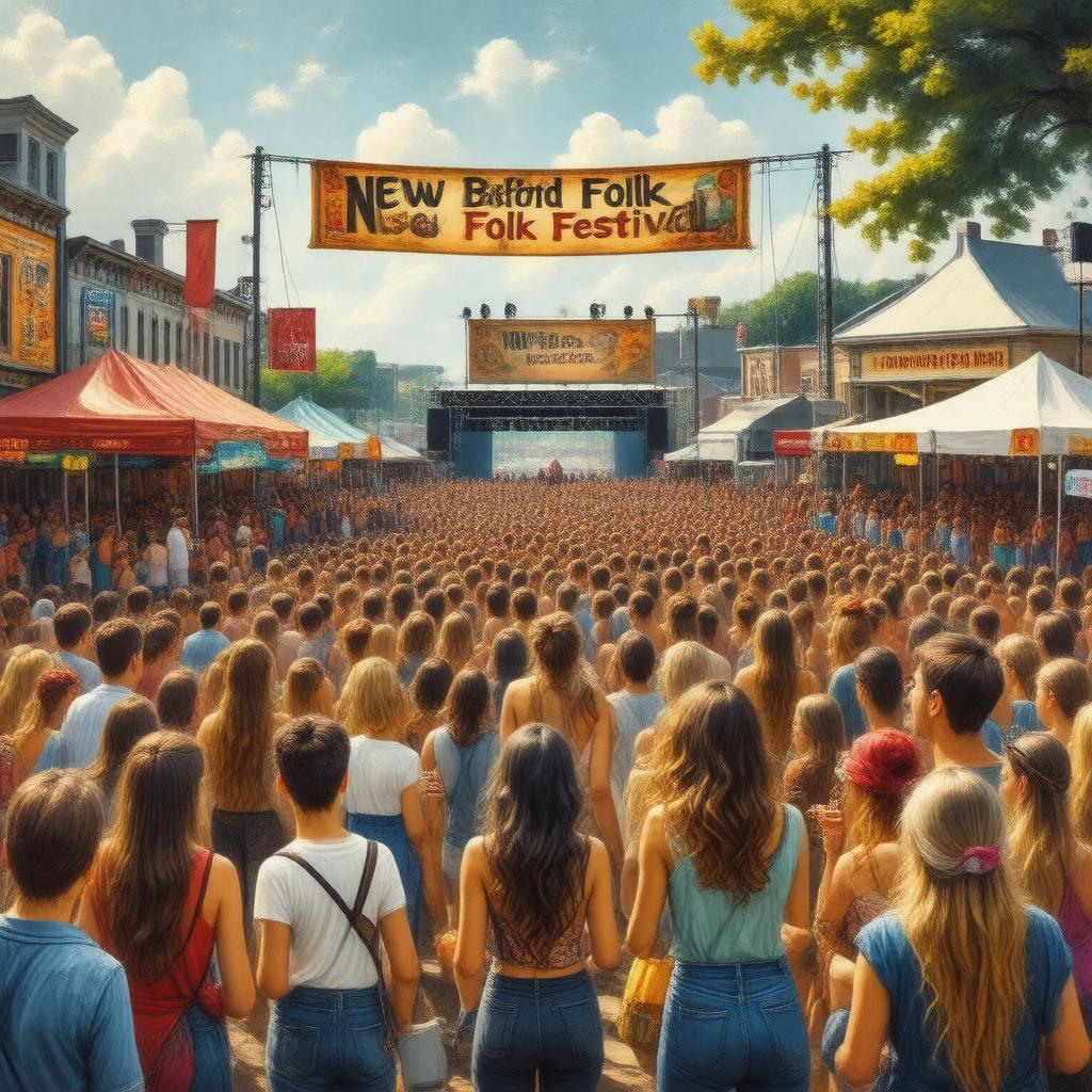 AI-created image of New Bedford Folk Festival