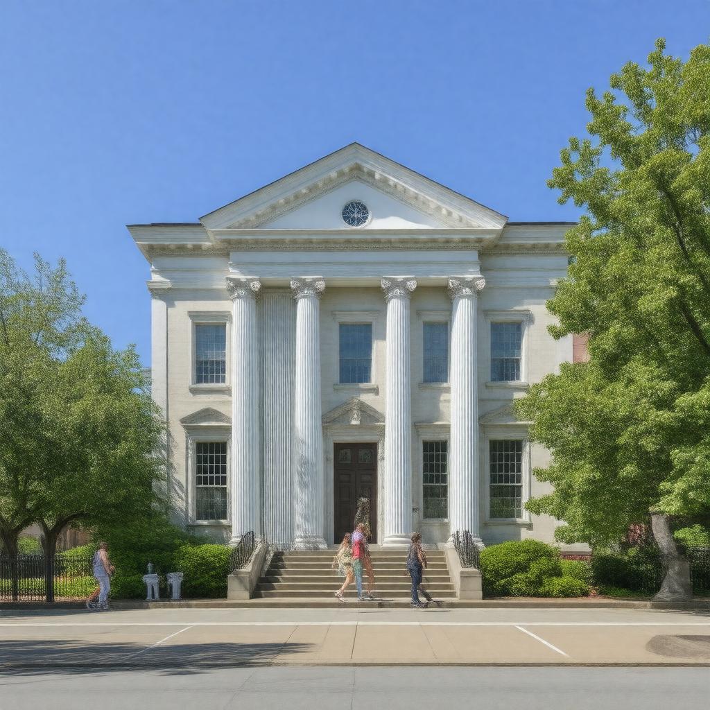 Click to view larger image AI-created image of New Bedford Free Public Library