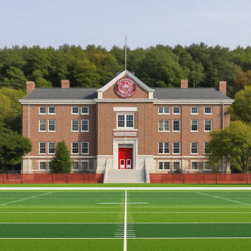 AI-created image of New Bedford High School