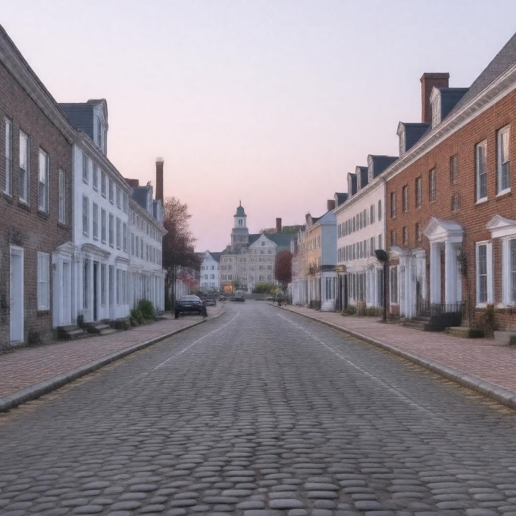 AI-created image of New Bedford Historic District