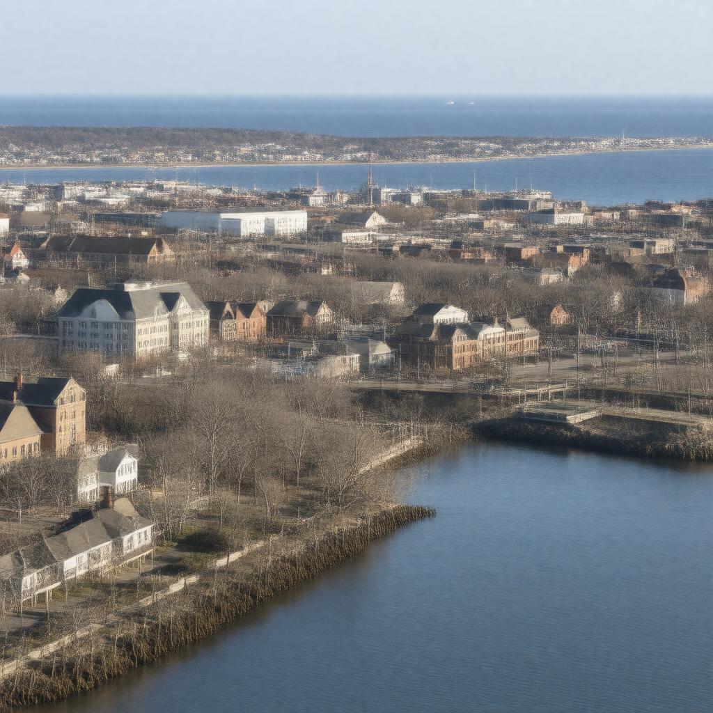 AI-created image of New Bedford, Massachusetts