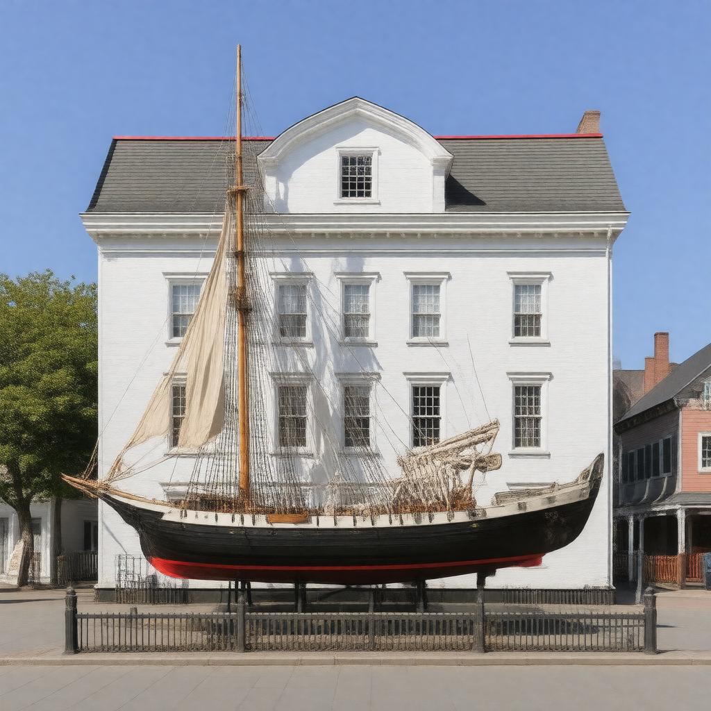 AI-created image of New Bedford Whaling Museum