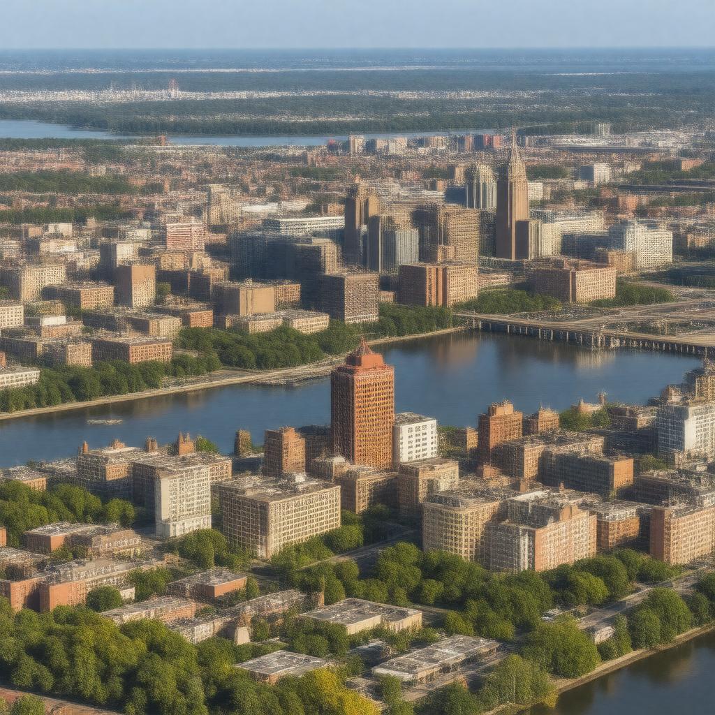 AI-created image of New Brunswick, New Jersey