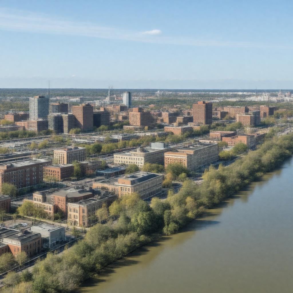 AI-created image of New Brunswick, New Jersey, United States