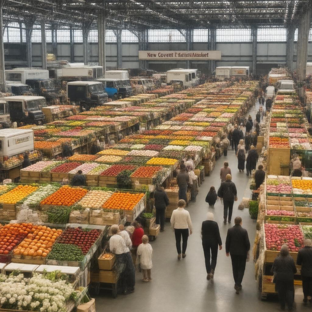 AI-created image of New Covent Garden Market