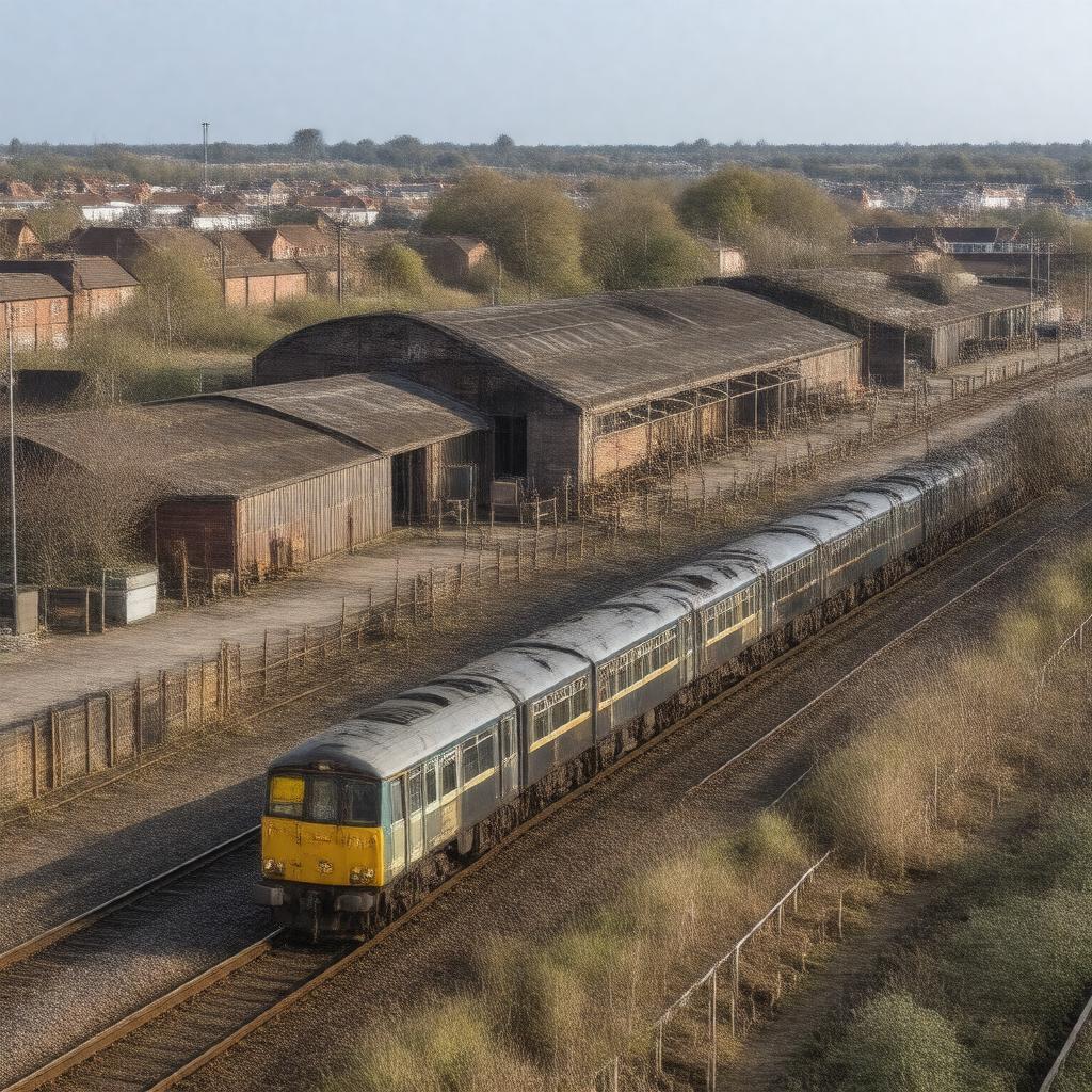 AI-created image of New Cross Gate Depot