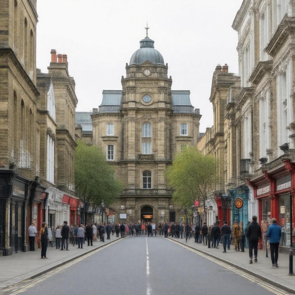 AI-created image of New Cross, London, England