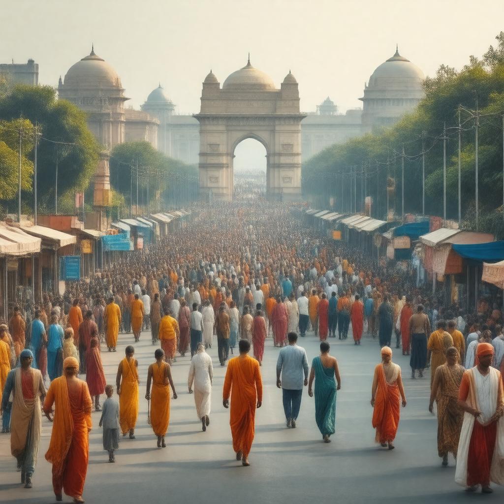 AI-created image of New Delhi
