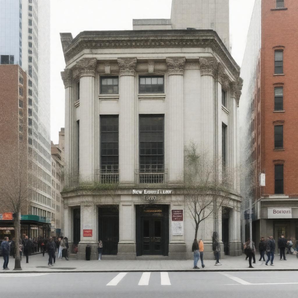 AI-created image of New England Law Boston