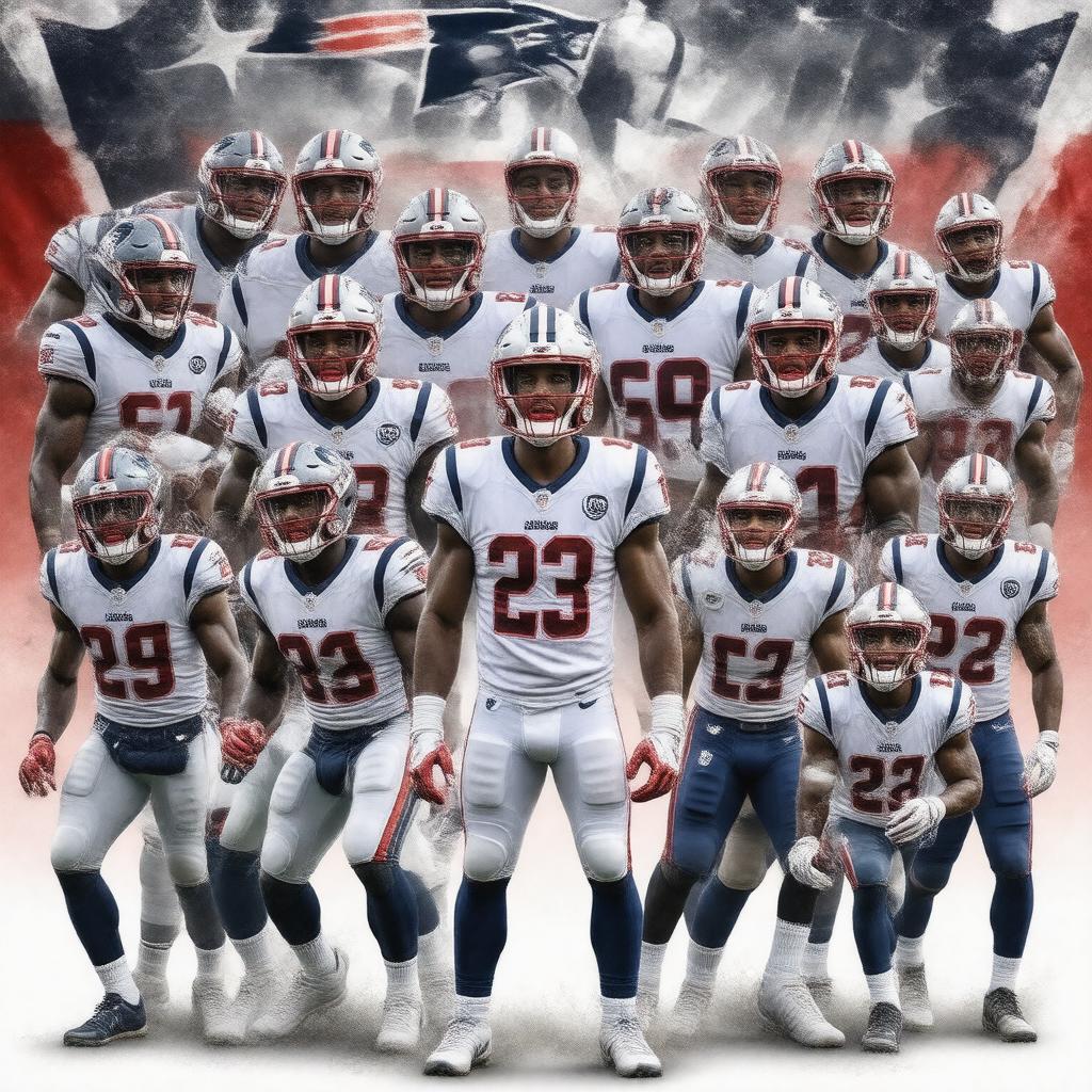 AI-created image of New England Patriots All-2010s Team