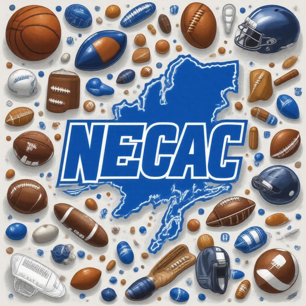 Click to view larger image AI-created image of New England Small College Athletic Conference