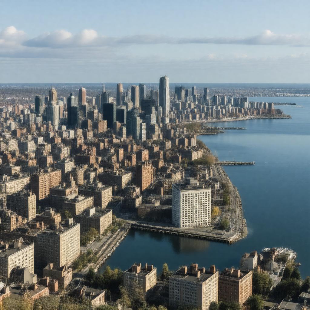 AI-created image of New England metropolitan area