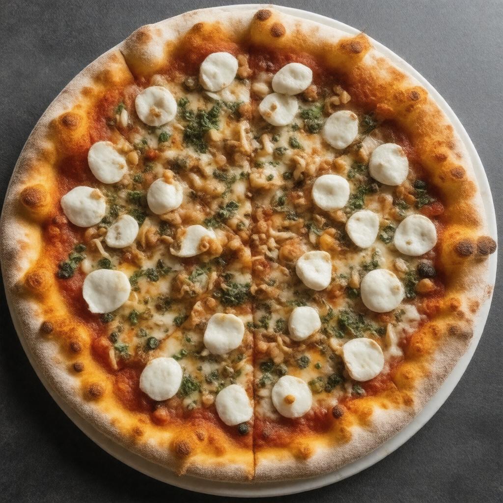 Click to view larger image AI-created image of New Haven-style pizza