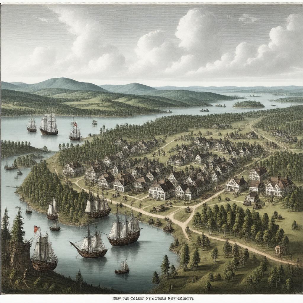 Click to view larger image AI-created image of New Haven Colony