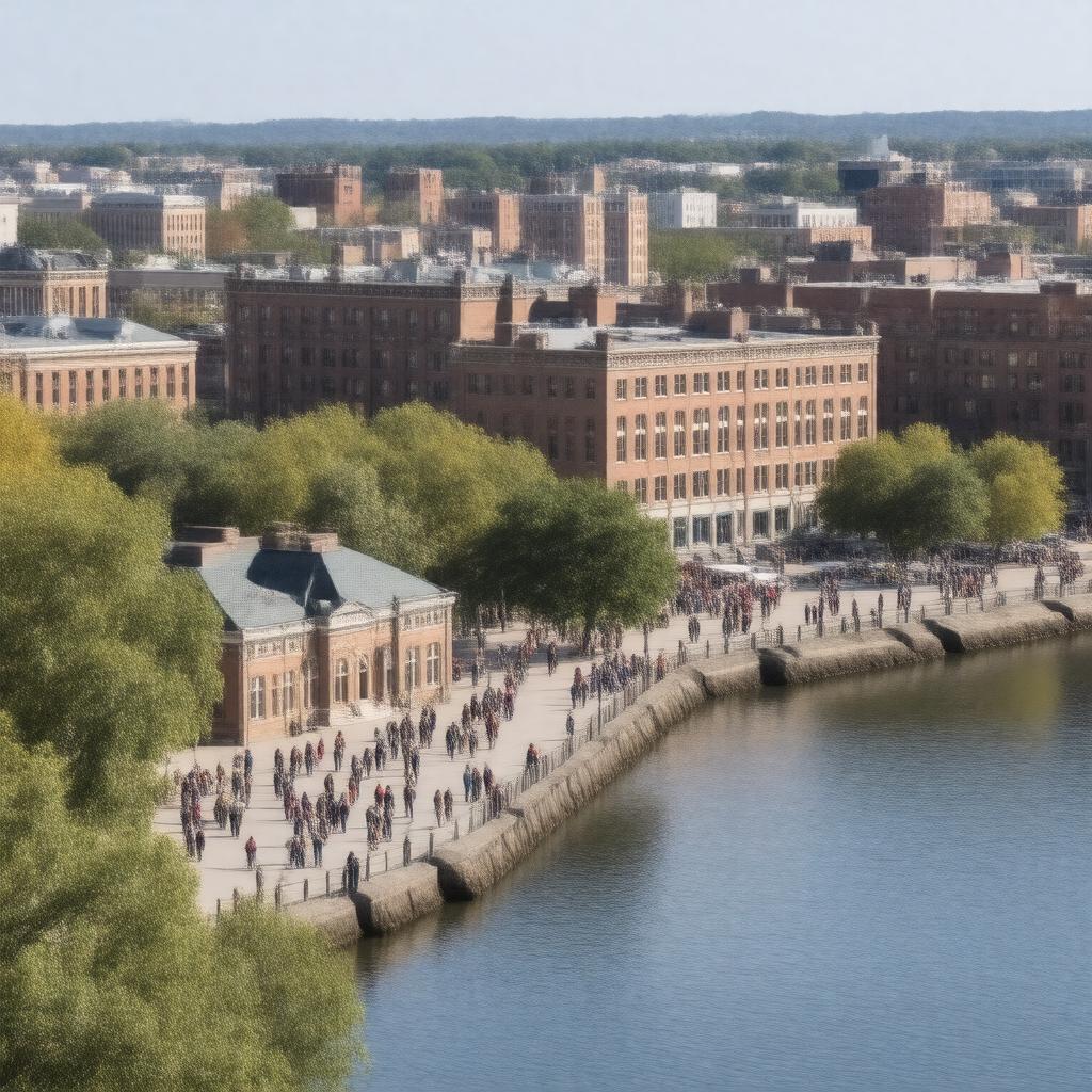 AI-created image of New Haven, Connecticut, USA