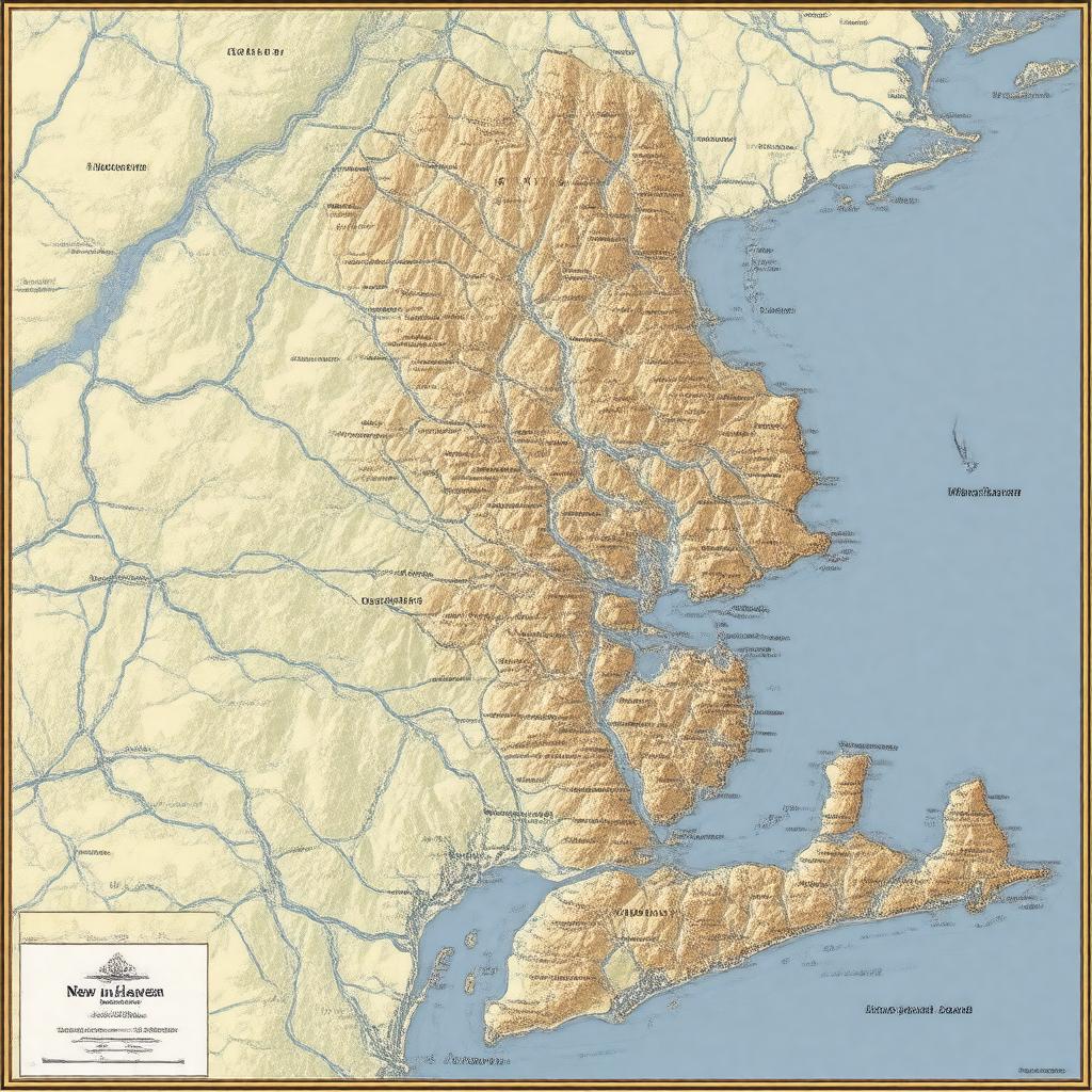 AI-created image of New Haven County