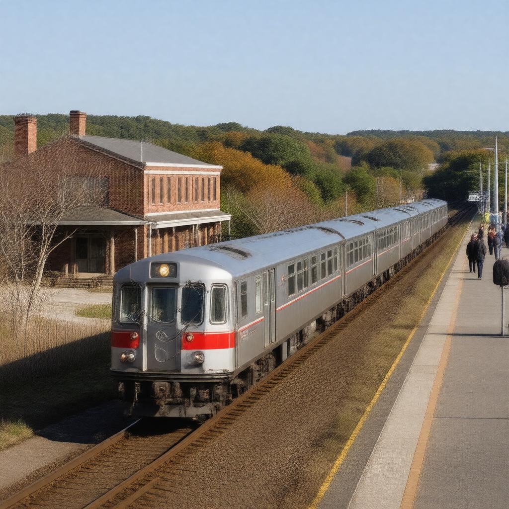 AI-created image of New Haven Line