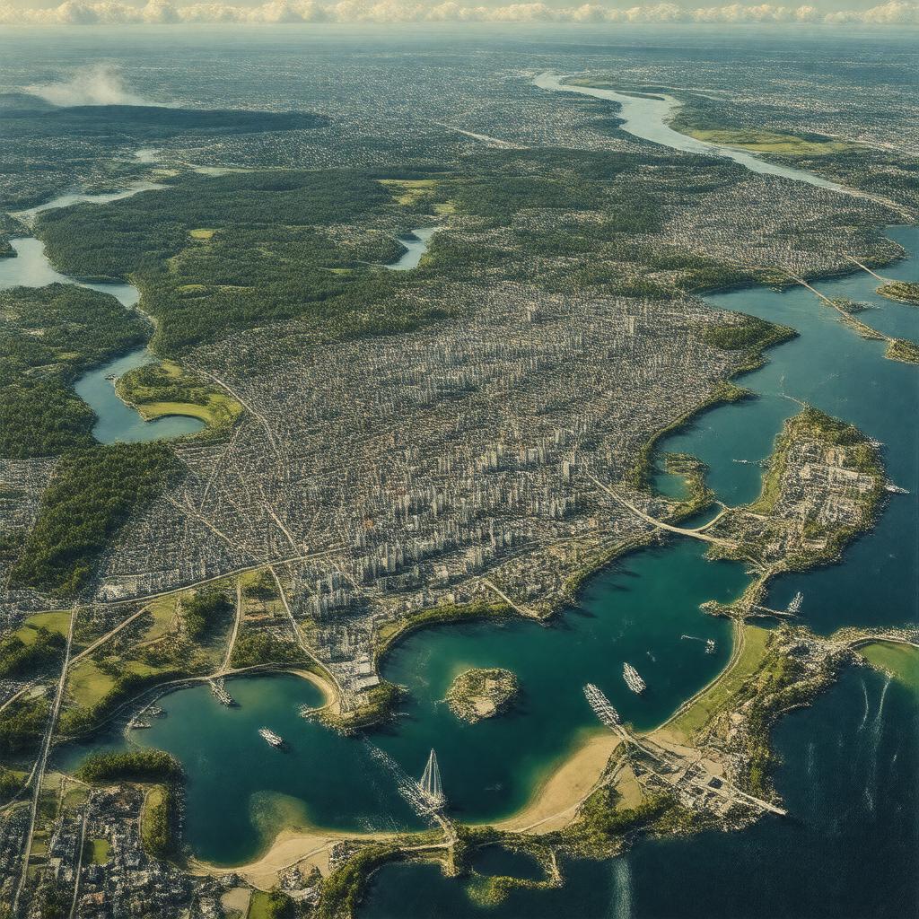 AI-created image of New London County, Connecticut