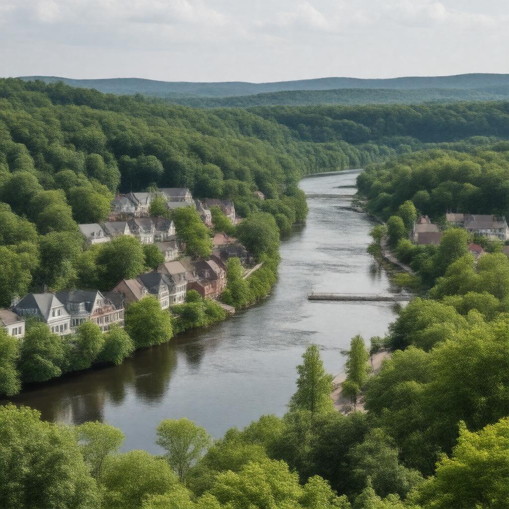 AI-created image of New Milford, Connecticut, United States