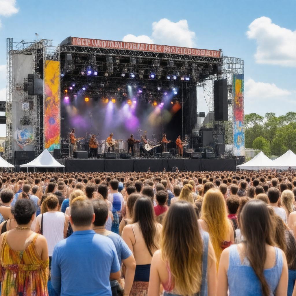 AI-created image of New Orleans Jazz & Heritage Festival