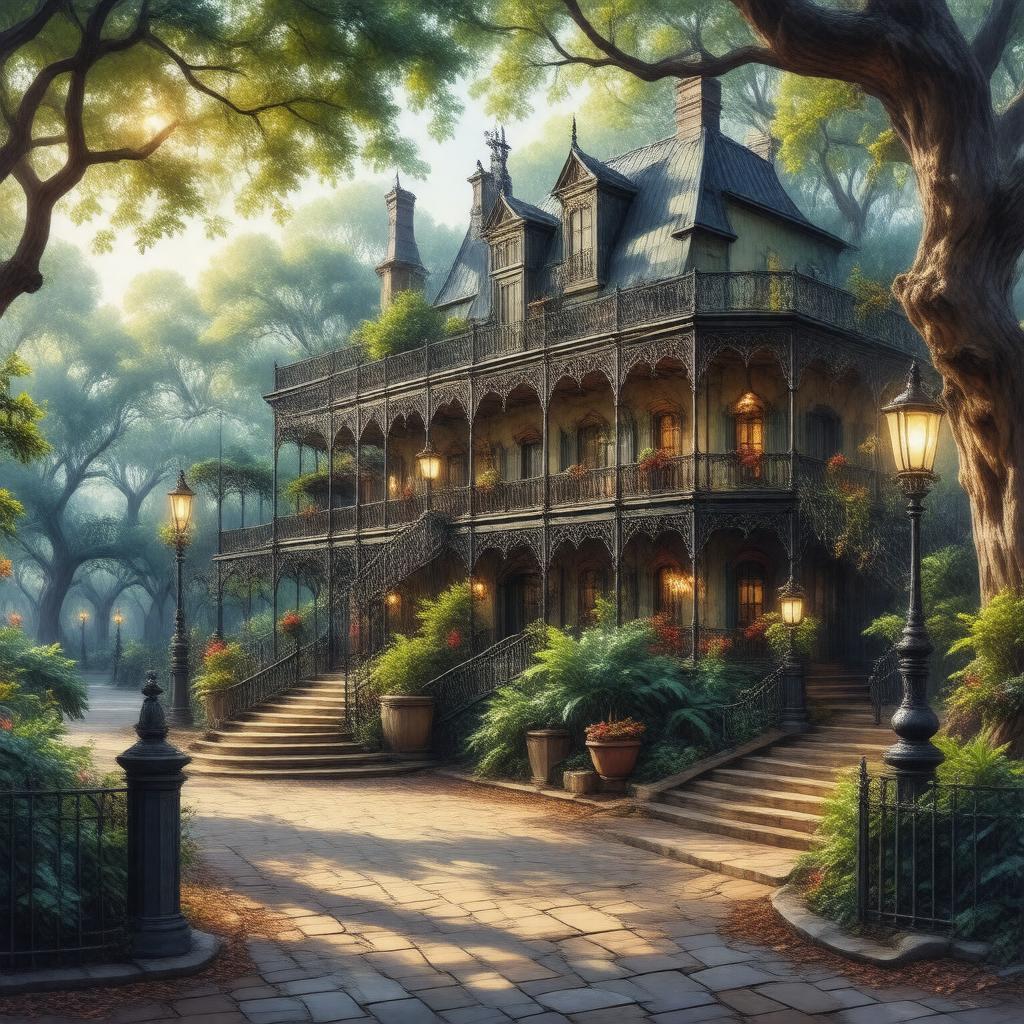 AI-created image of New Orleans Square
