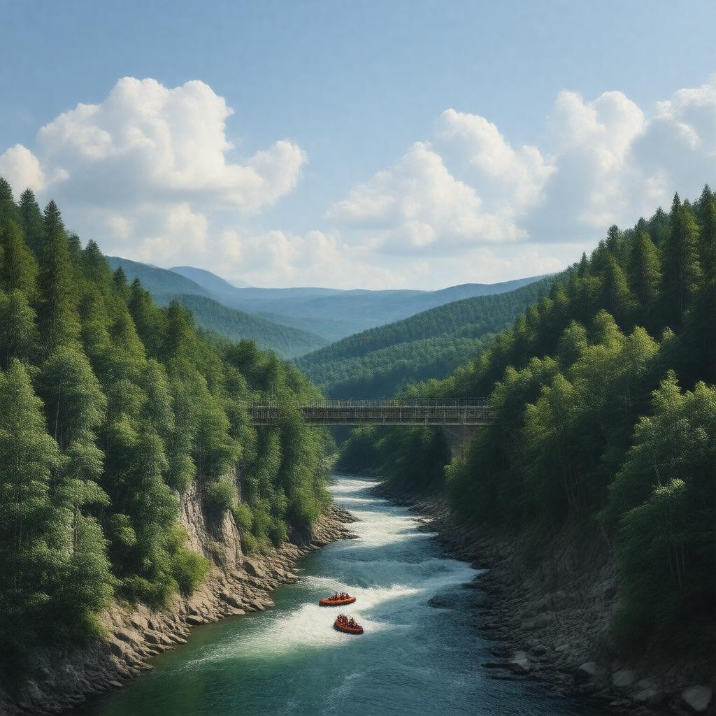 AI-created image of New River Gorge National Park and Preserve