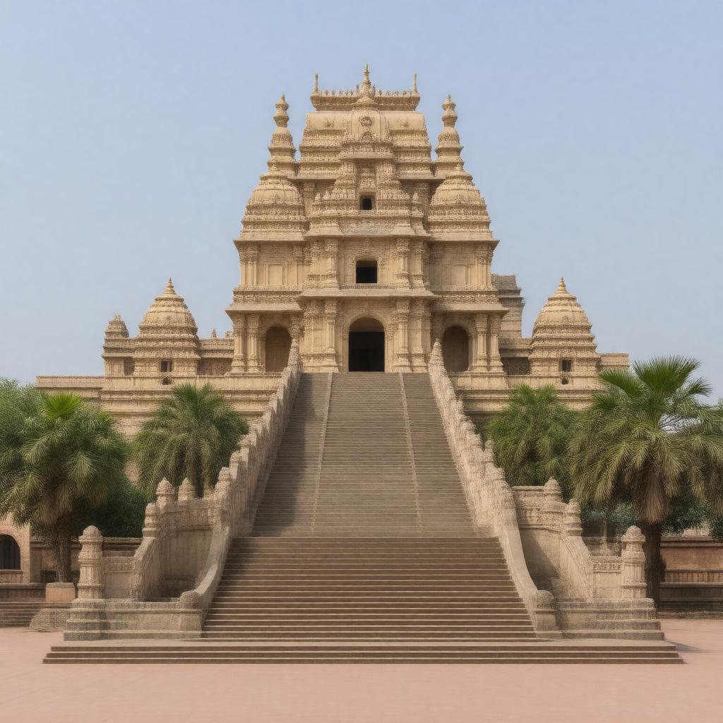 AI-created image of New Vishwanath Temple (BHU)