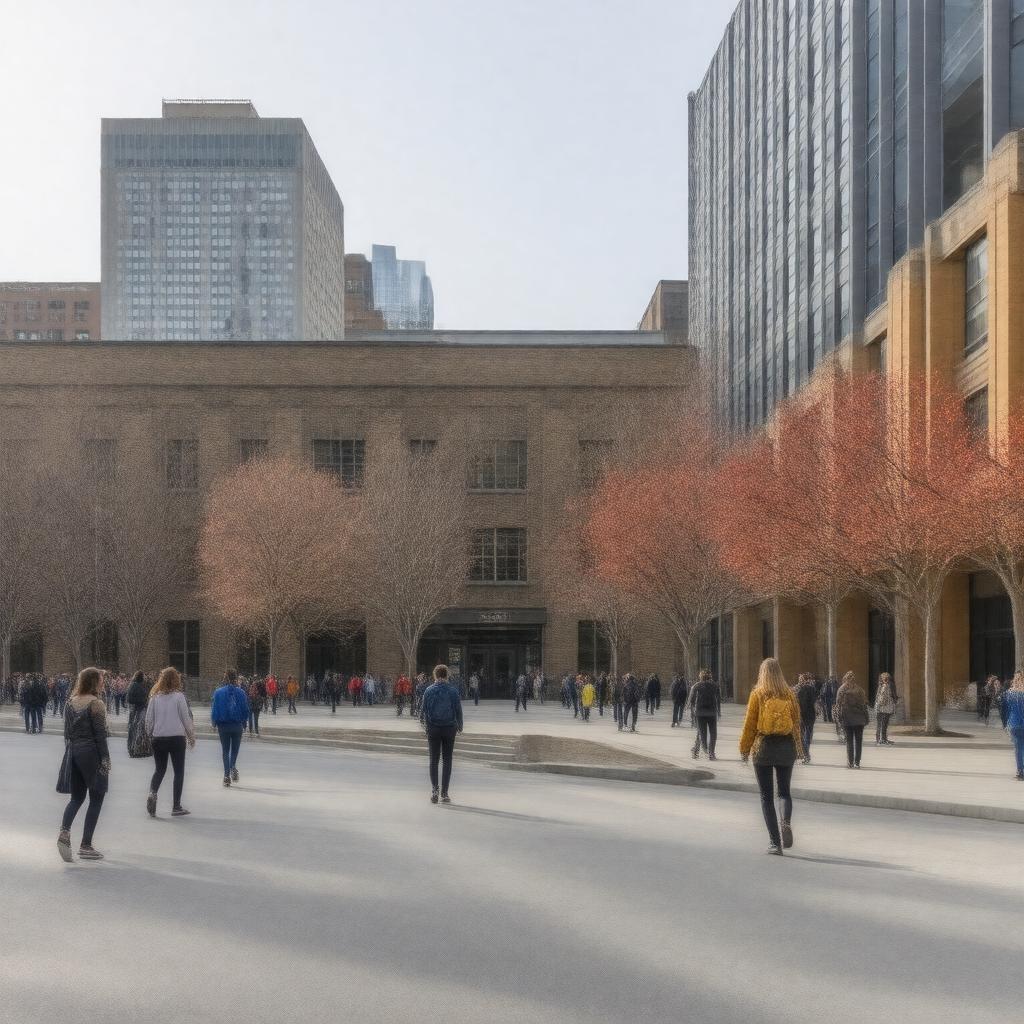 AI-created image of New York City College of Technology