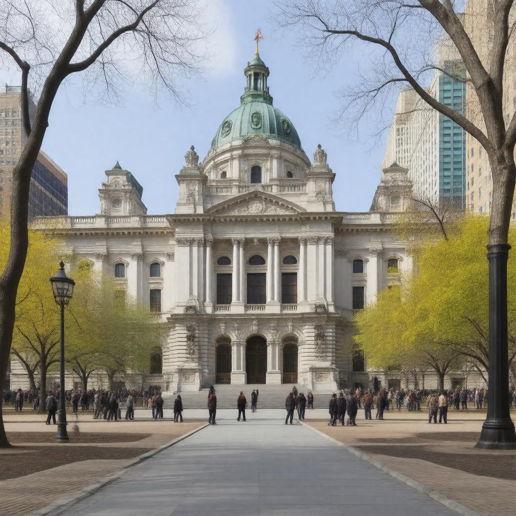 AI-created image of New York City Hall