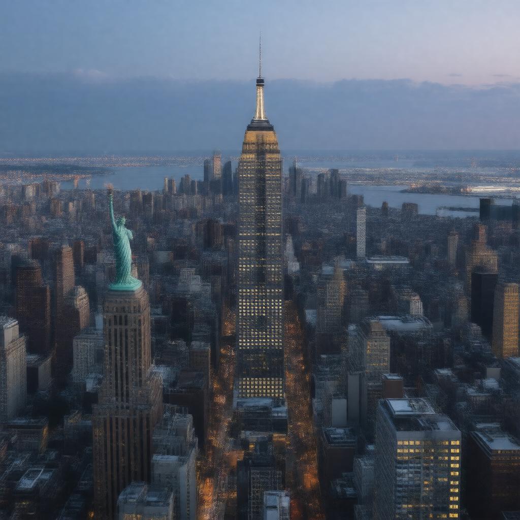 AI-created image of New York City, New York, United States