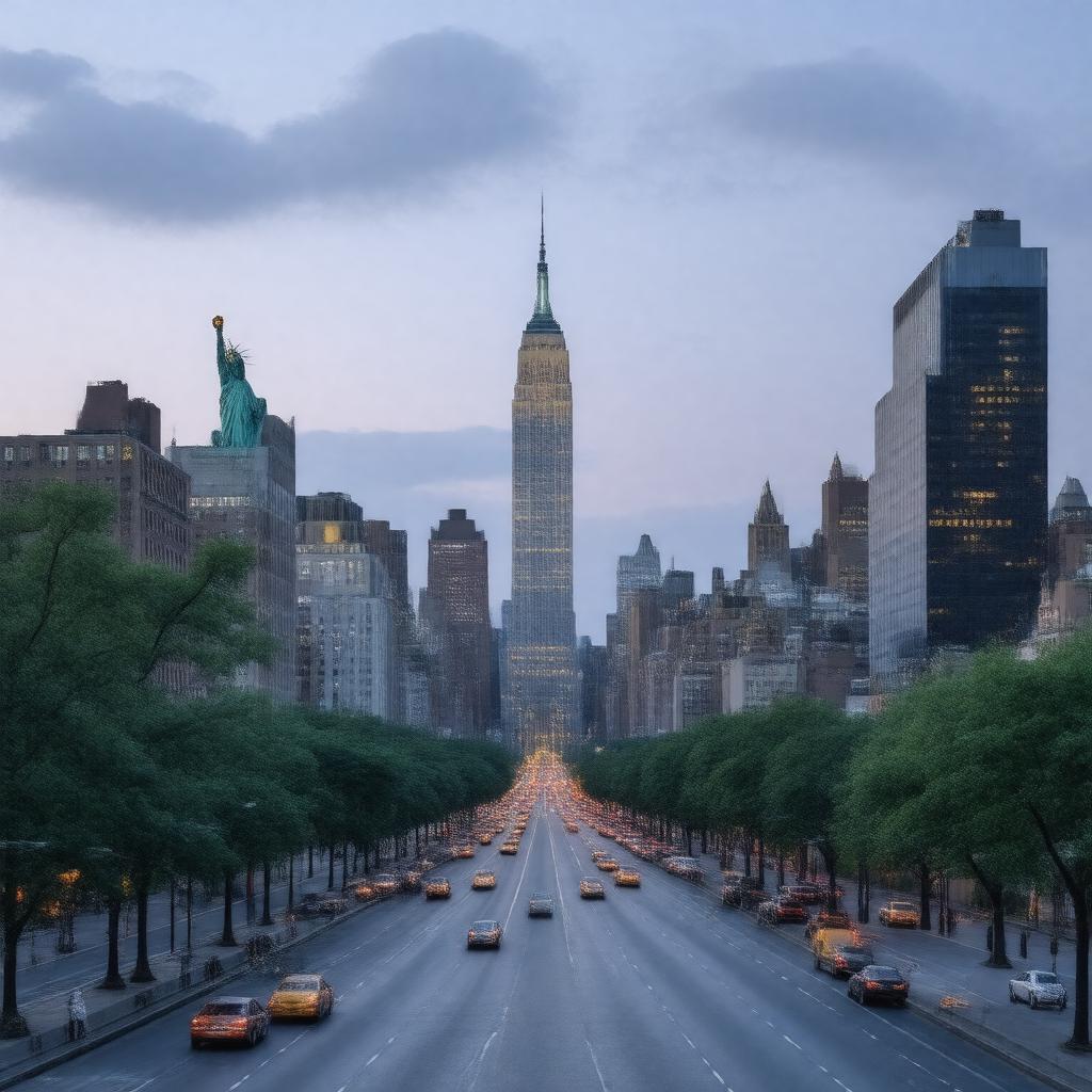 AI-created image of New York City, United States