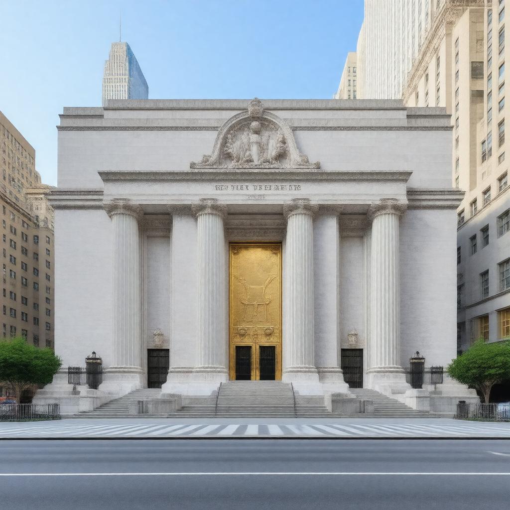AI-created image of New York Federal Reserve Bank