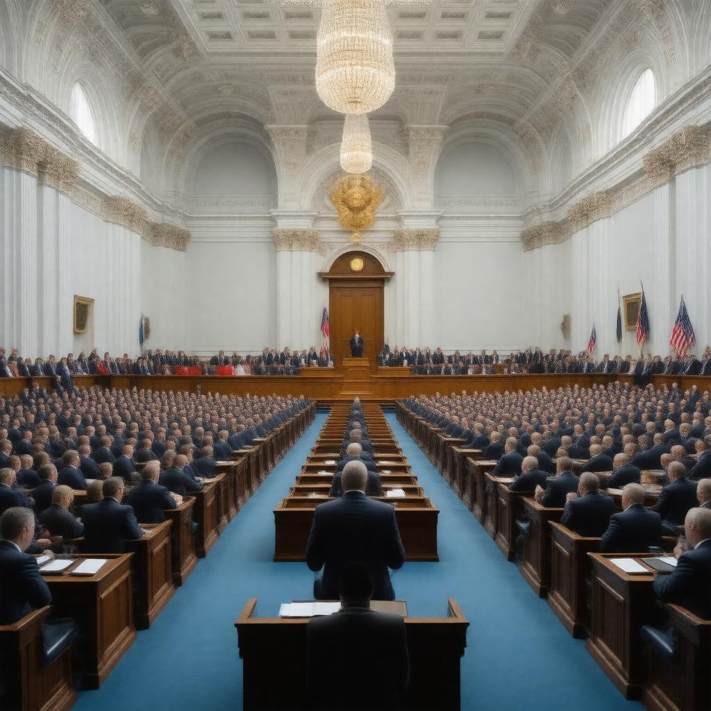 Click to view larger image AI-created image of New York State Assembly